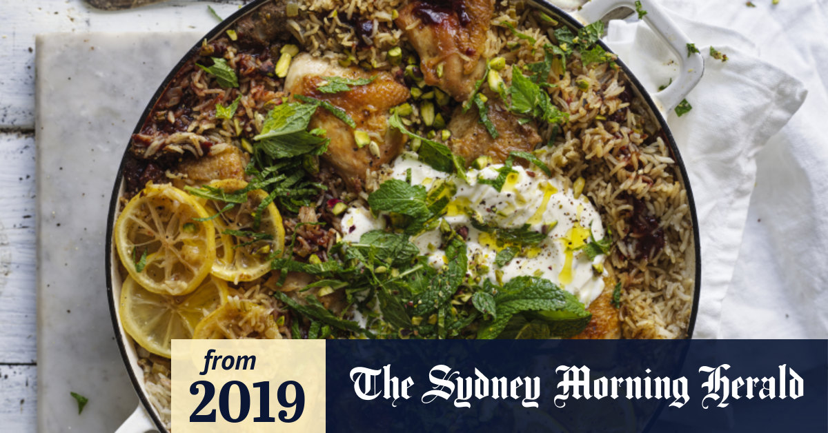 Karen Martini's Persian chicken with rice, pistachio and mint